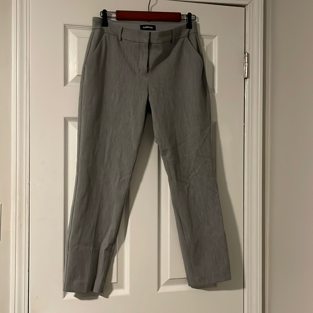 8R Express Columnist Ankle Mid Rise Stretch Pants